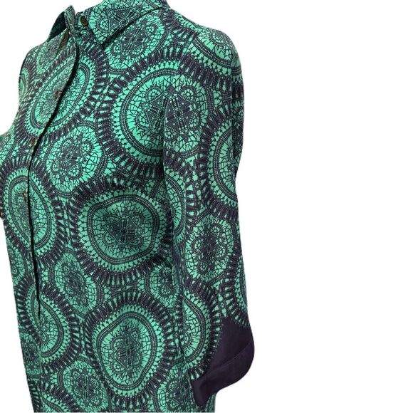 The Limited Teal and Navy Shirt Dress | XS | EUC - Picture 4 of 8
